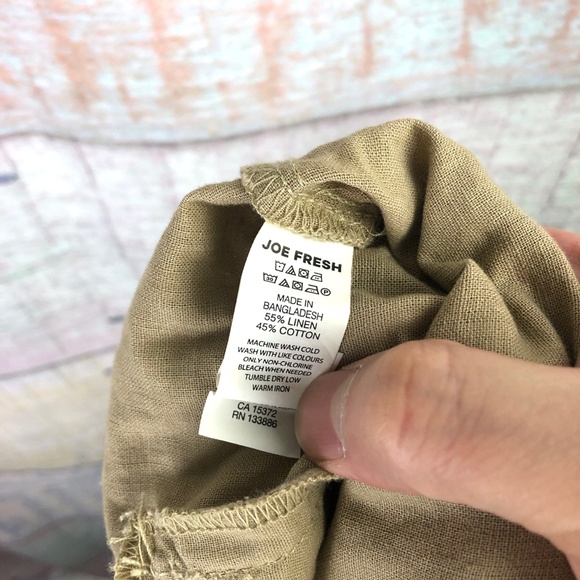 Joe Fresh Mens String Tie Linen Cotton Shorts NWOT - Picture 6 of 6
